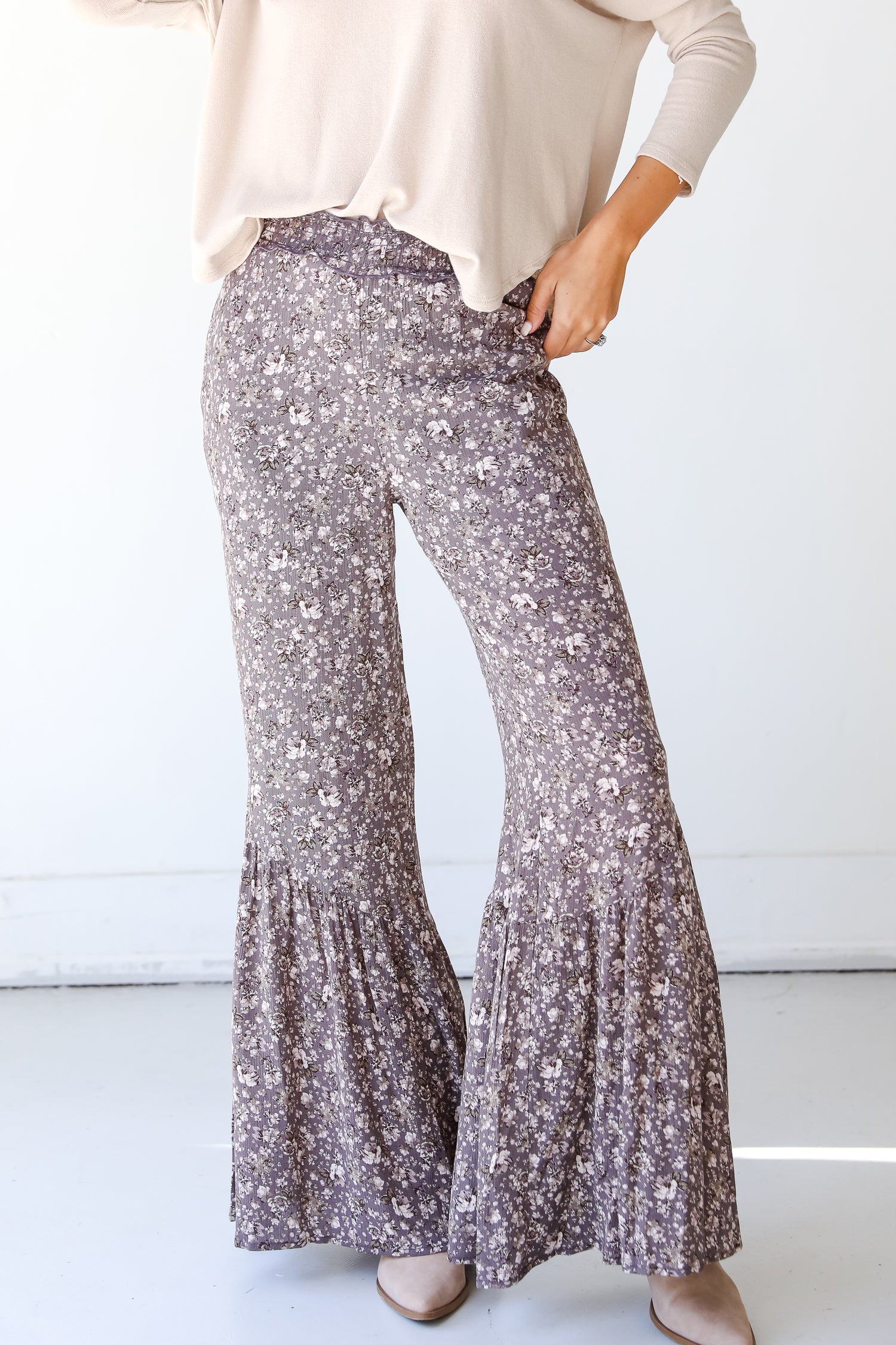 Floral Wide Leg Pants