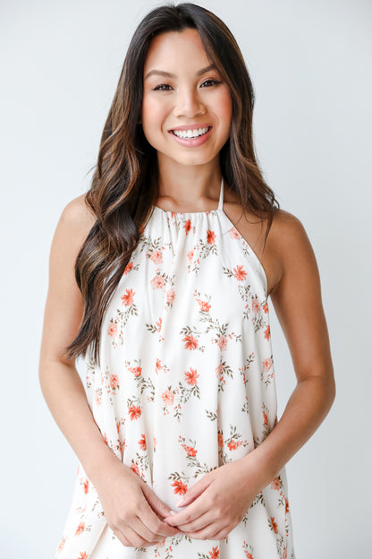 Halter Mini Dress close up