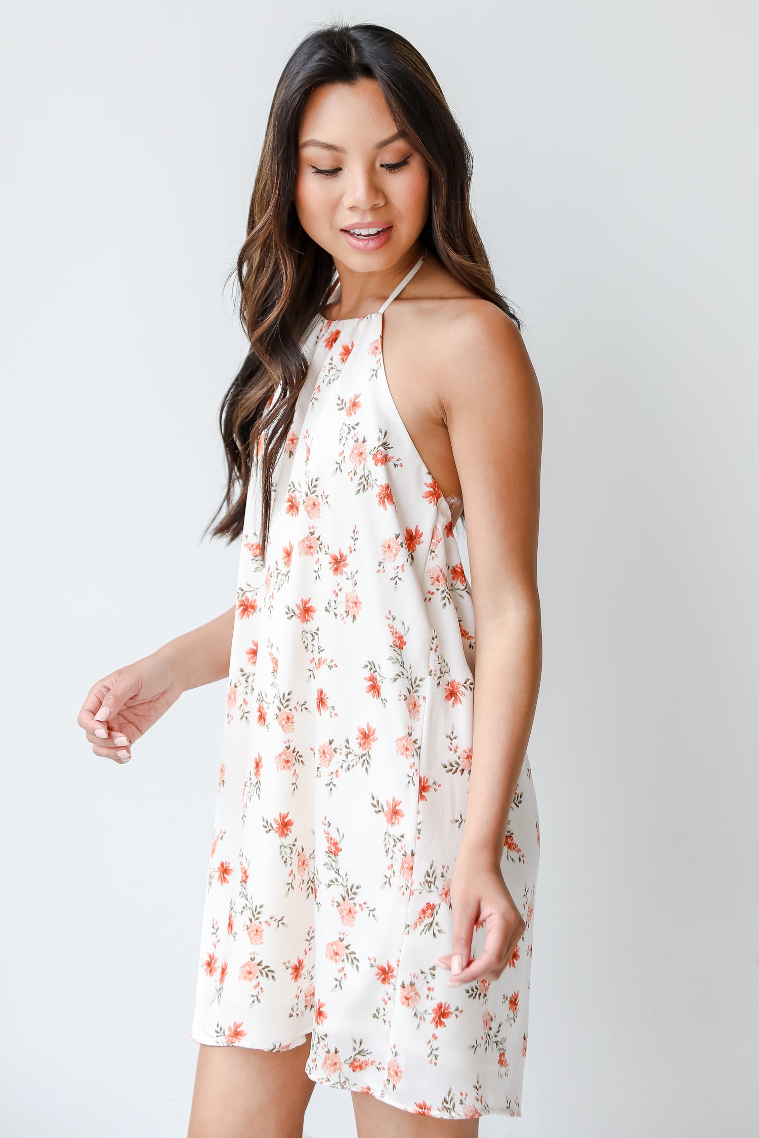 Halter Mini Dress side view