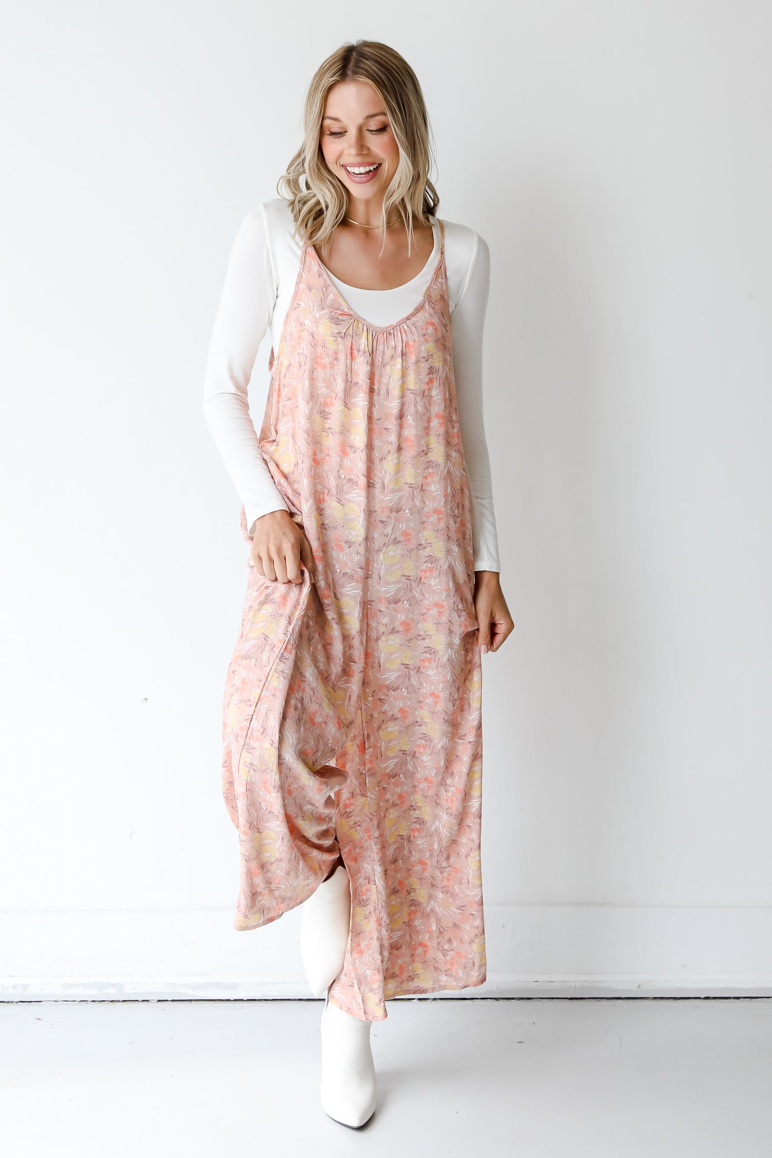 Floral Jumpsuit front view