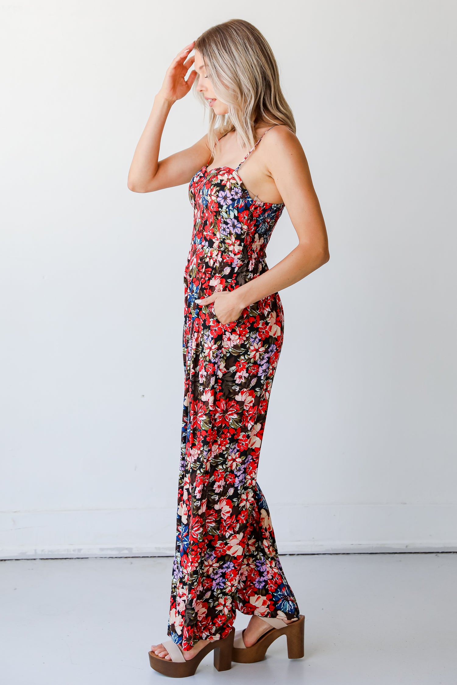 fancy jumpsuit side view