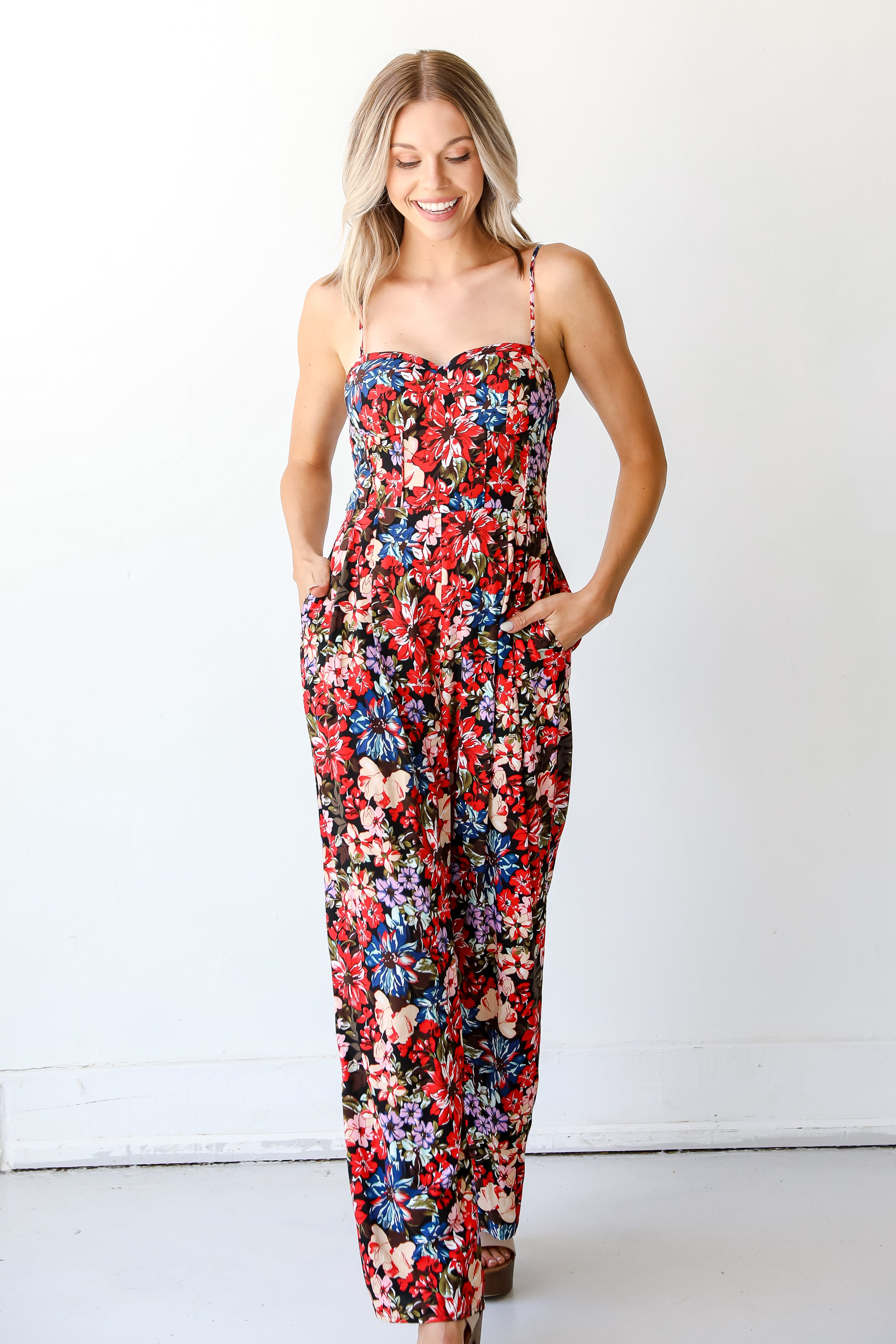 padded jumpsuit on model