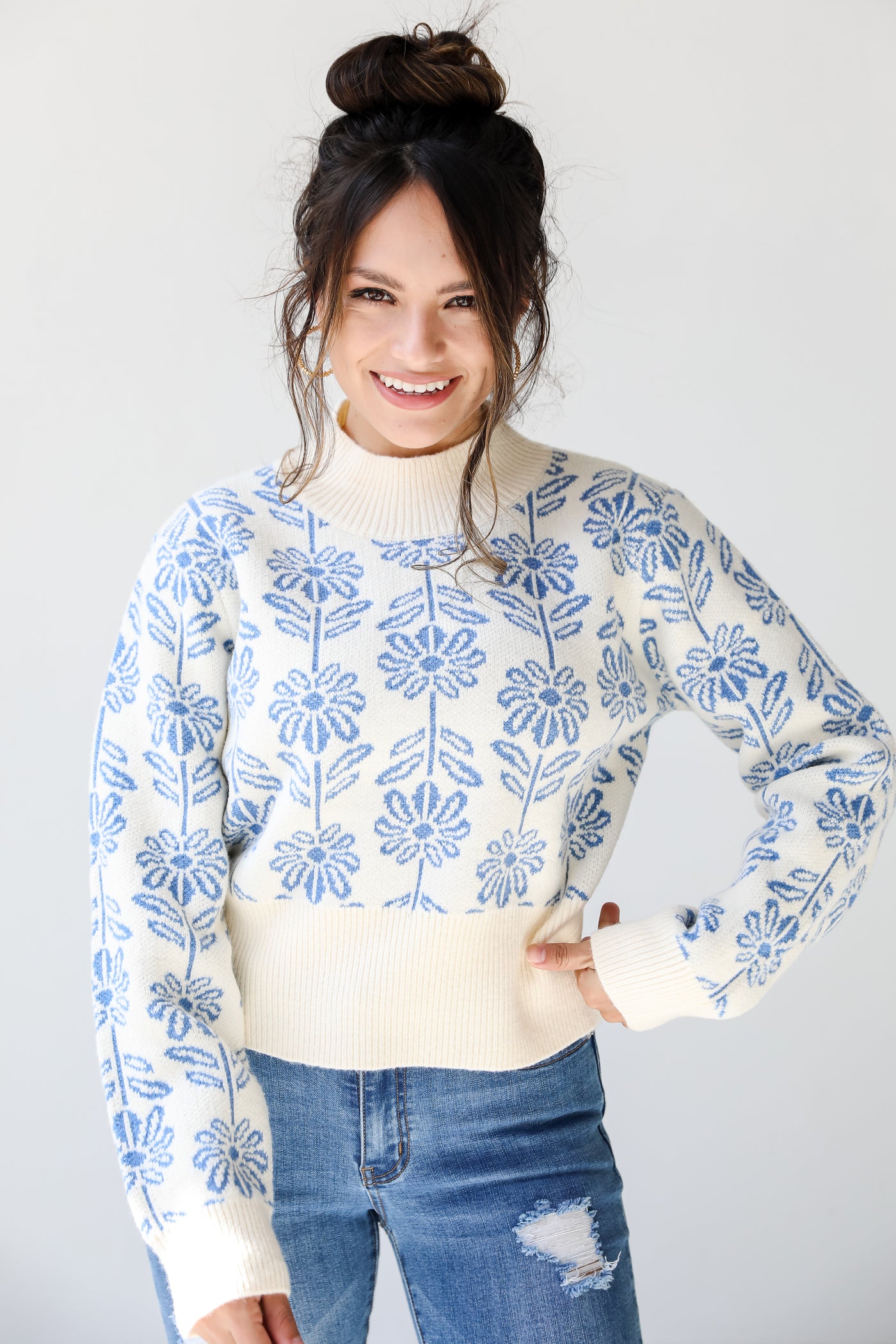 Flower Sweater front view