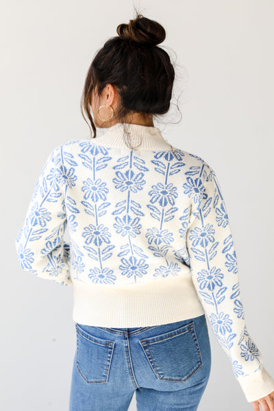 Flower Sweater back view