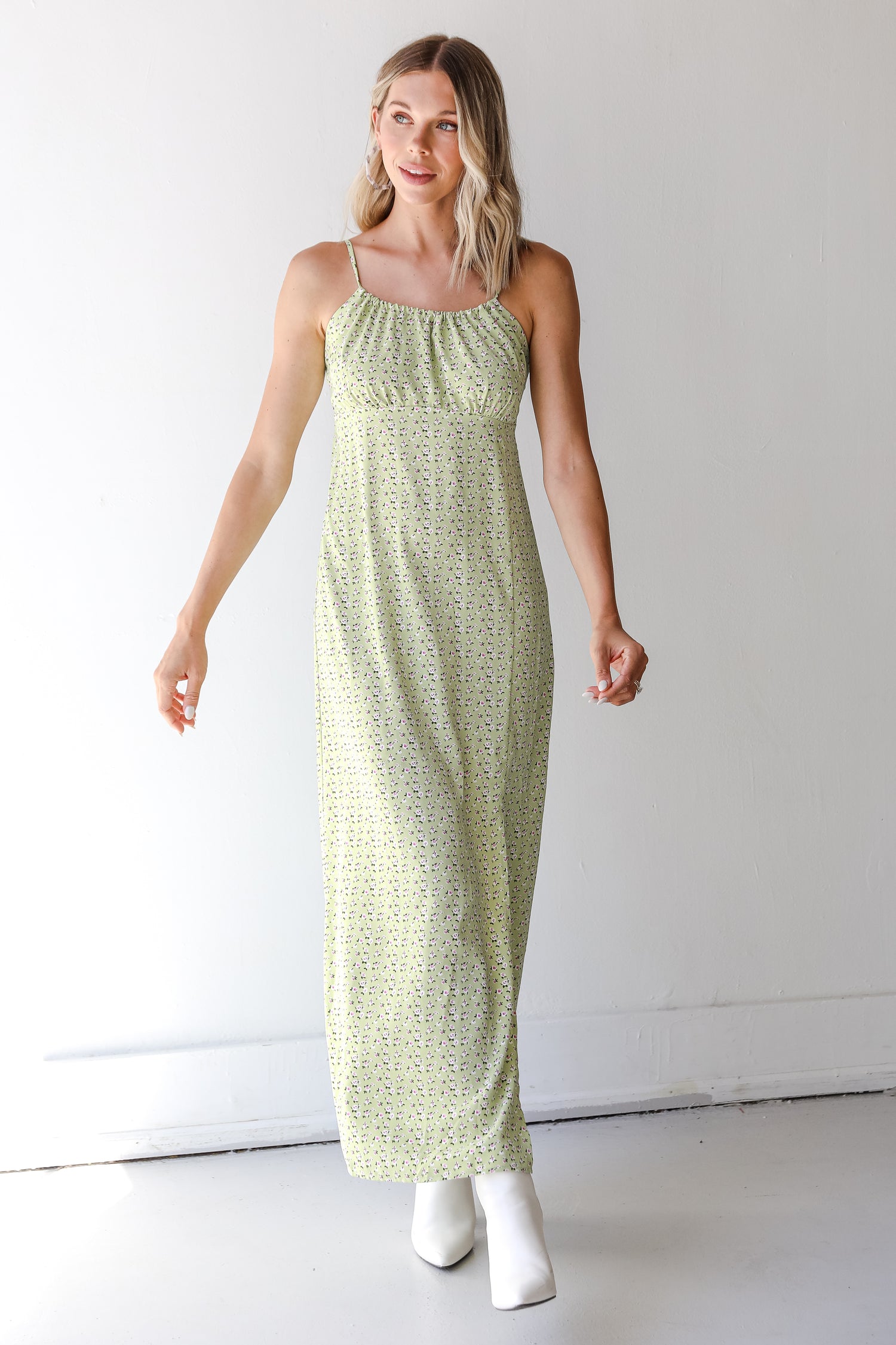 Floral Maxi Dress front view