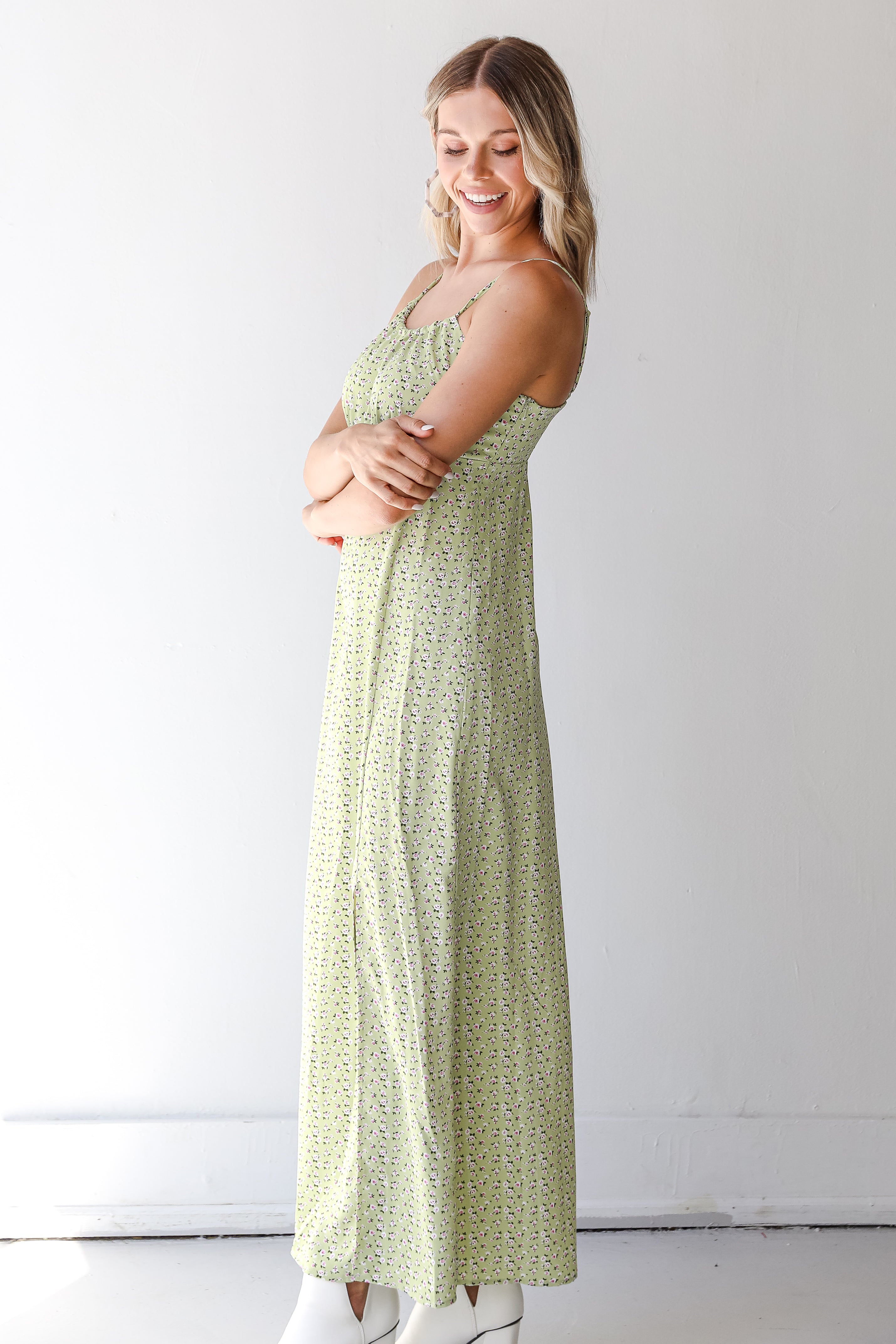 Floral Maxi Dress side view
