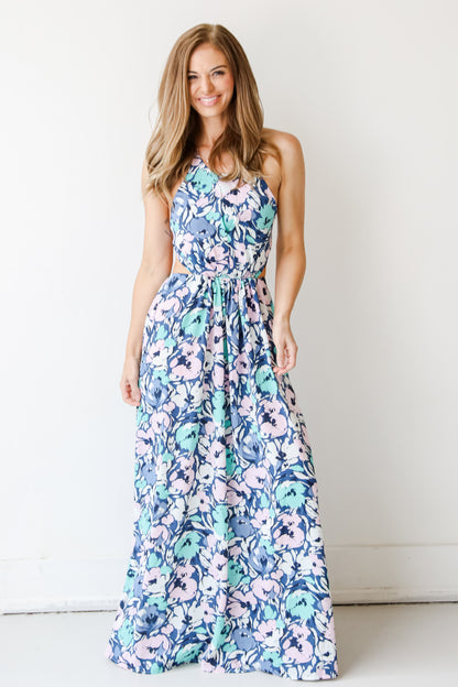 Halter Maxi Dress front view