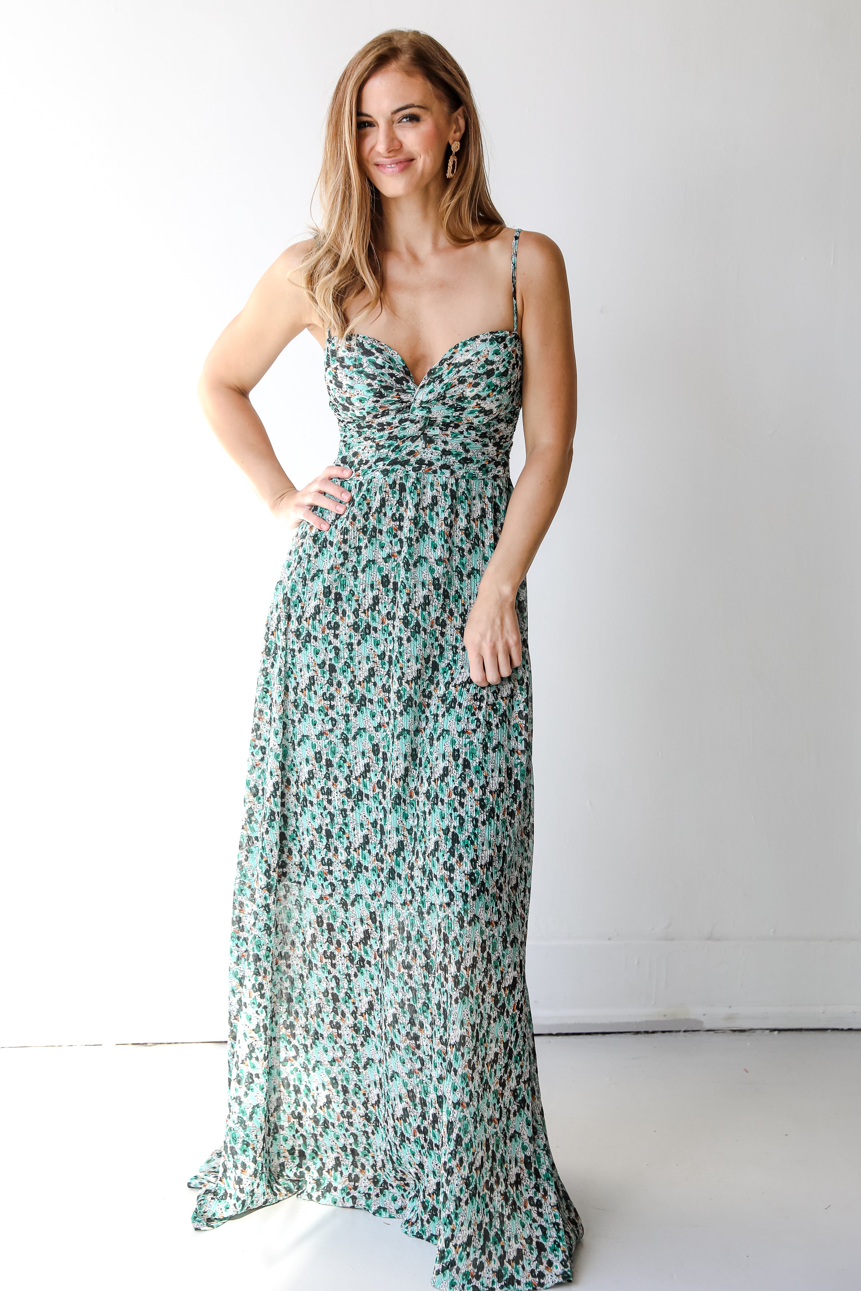 Floral Maxi Dress front view