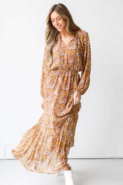 Floral Maxi Dress front view