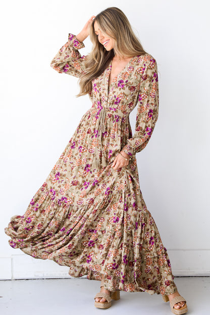 Floral Maxi Dress front view