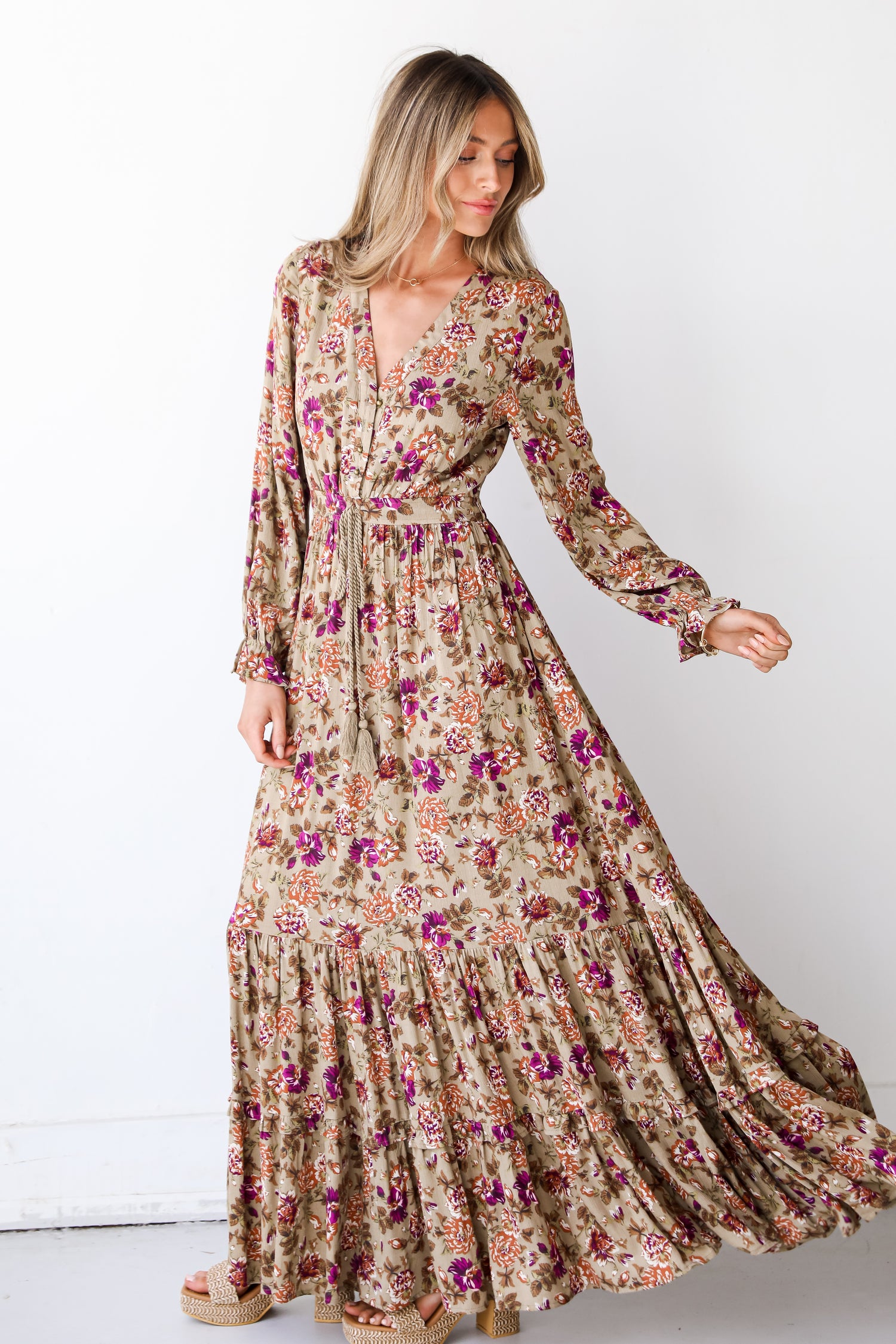 Floral Maxi Dress side view