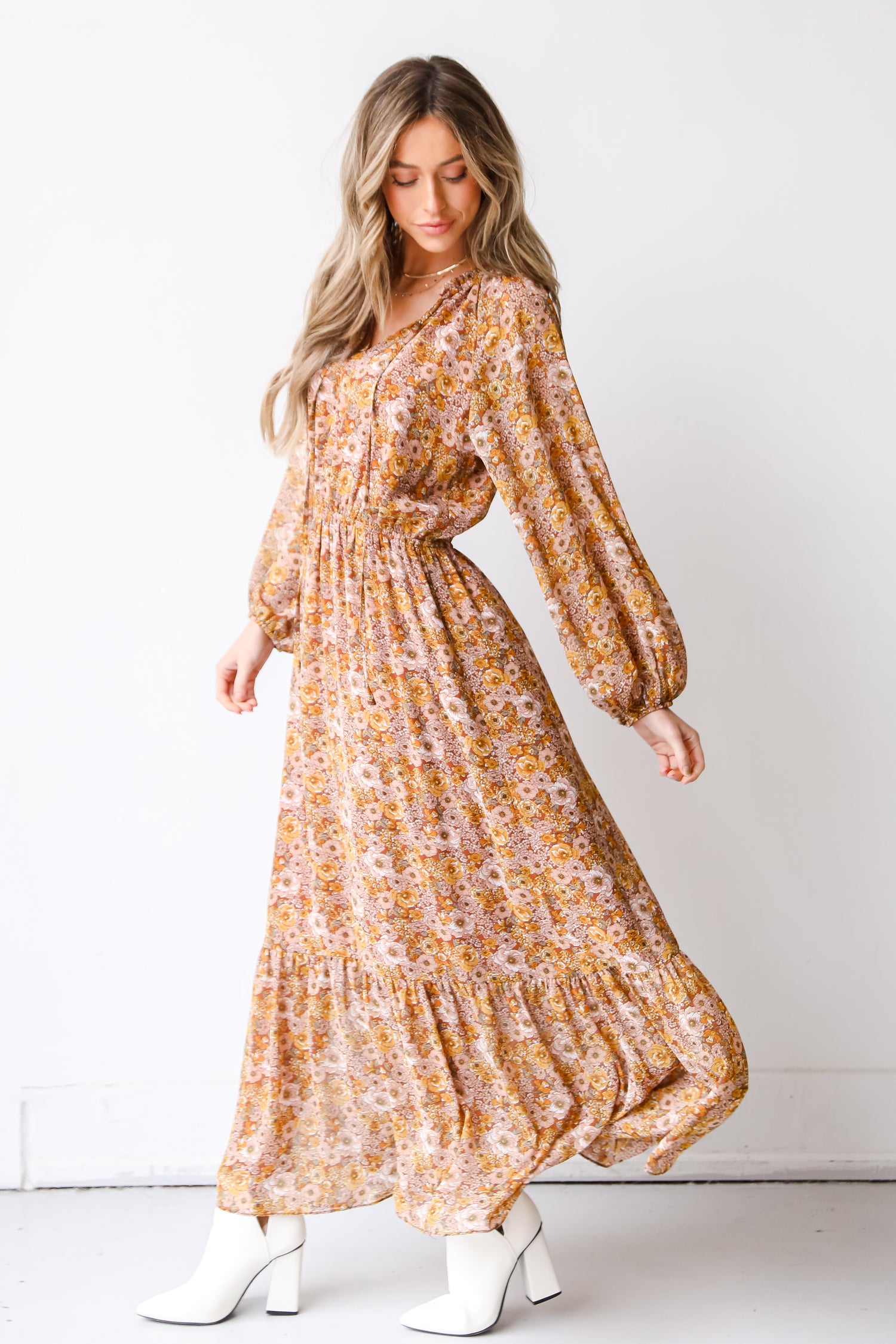 Floral Maxi Dress side view