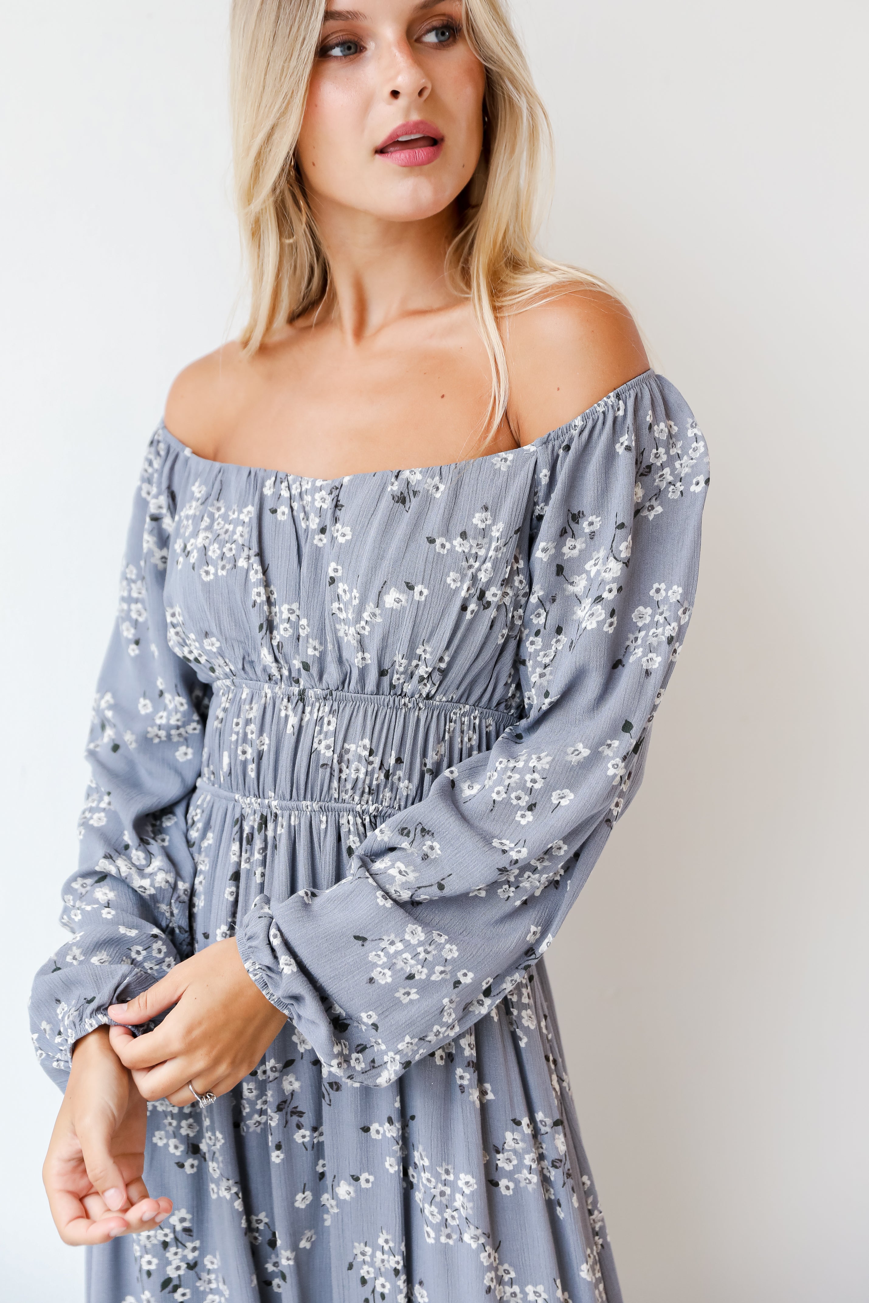 Floral Maxi Dress close up