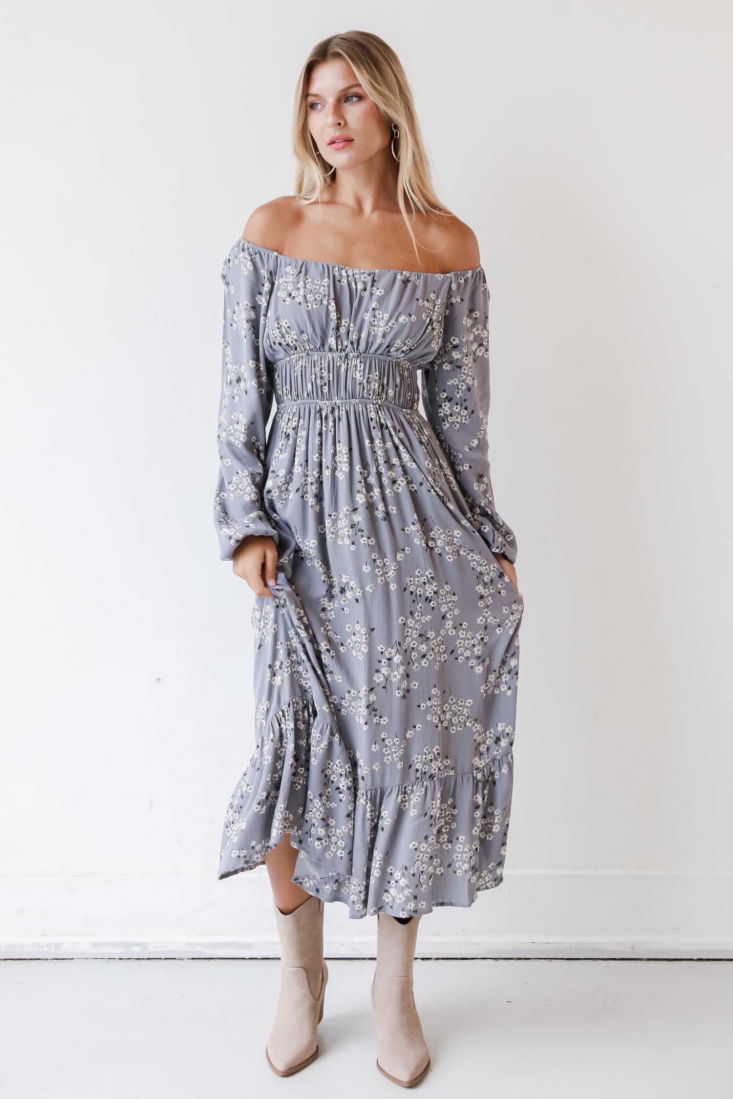 Floral Maxi Dress front view