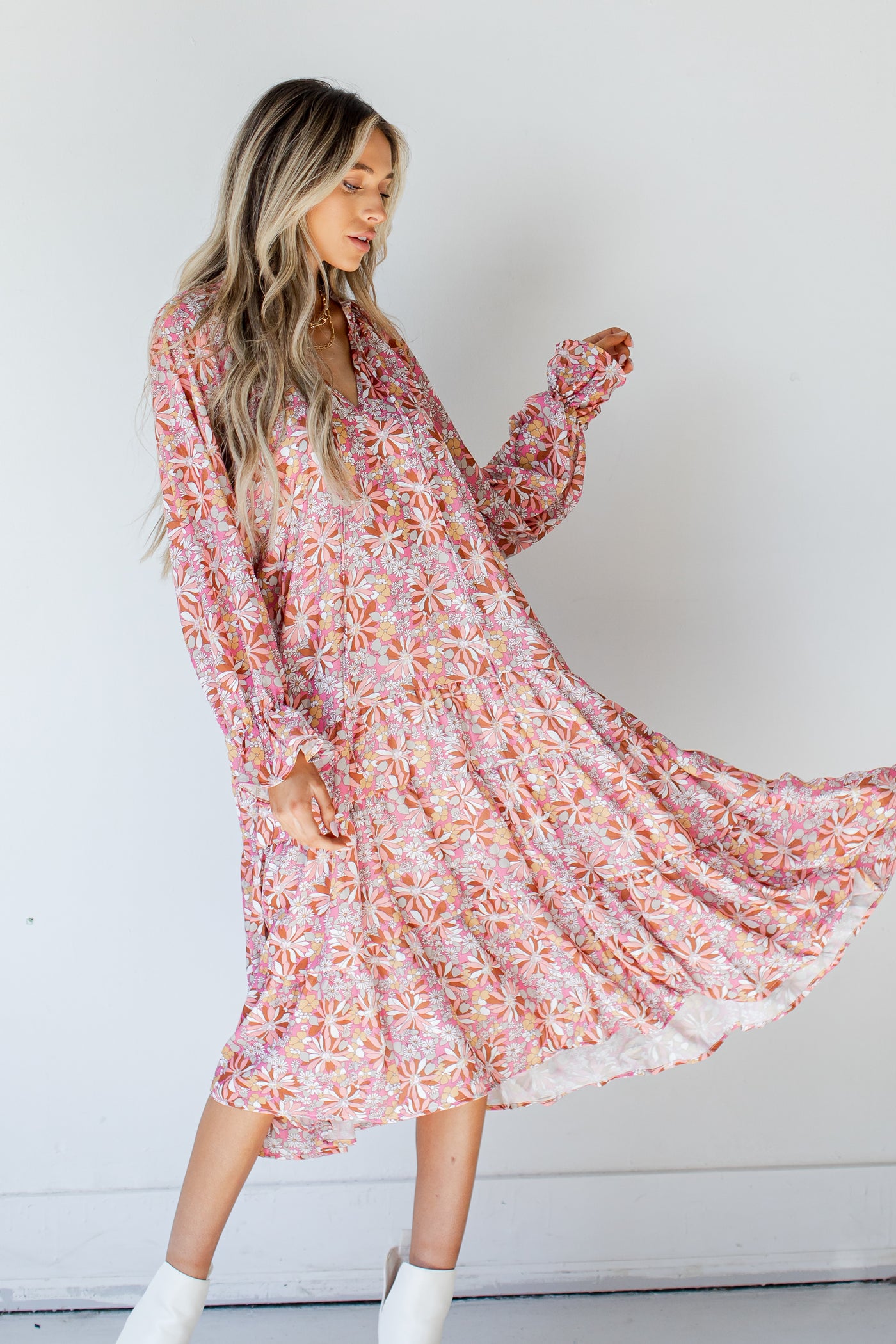 Floral Midi Dress from dress up