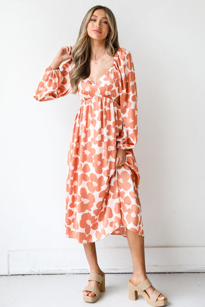 Floral Midi Dress front view