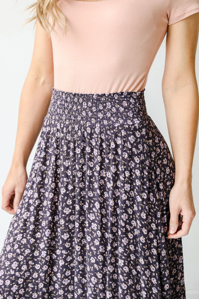 Floral Midi Skirt close up