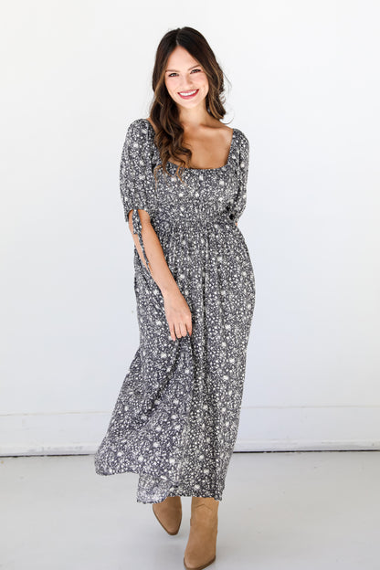 Floral Midi Dress front view