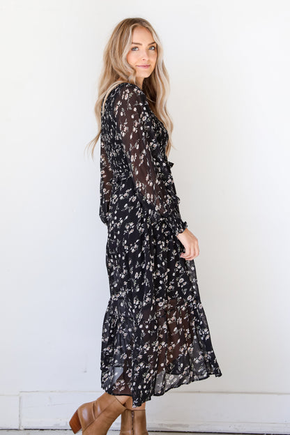 Floral Midi Dress side view