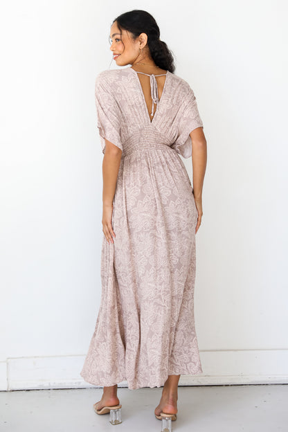 Happy Feelings Floral Mini Dress back view