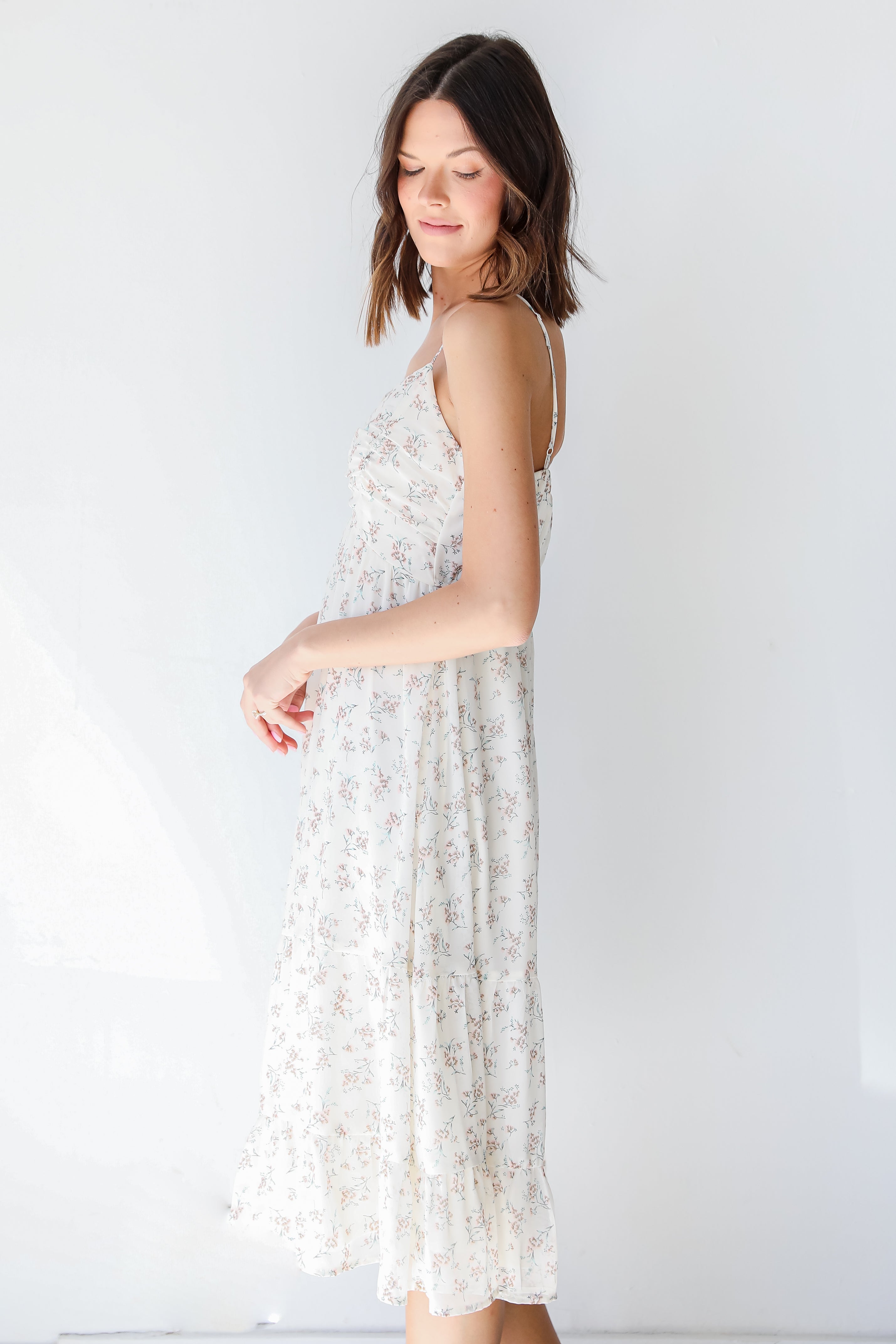Floral Midi Dress side view