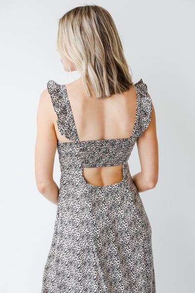 Floral Midi Dress on back view