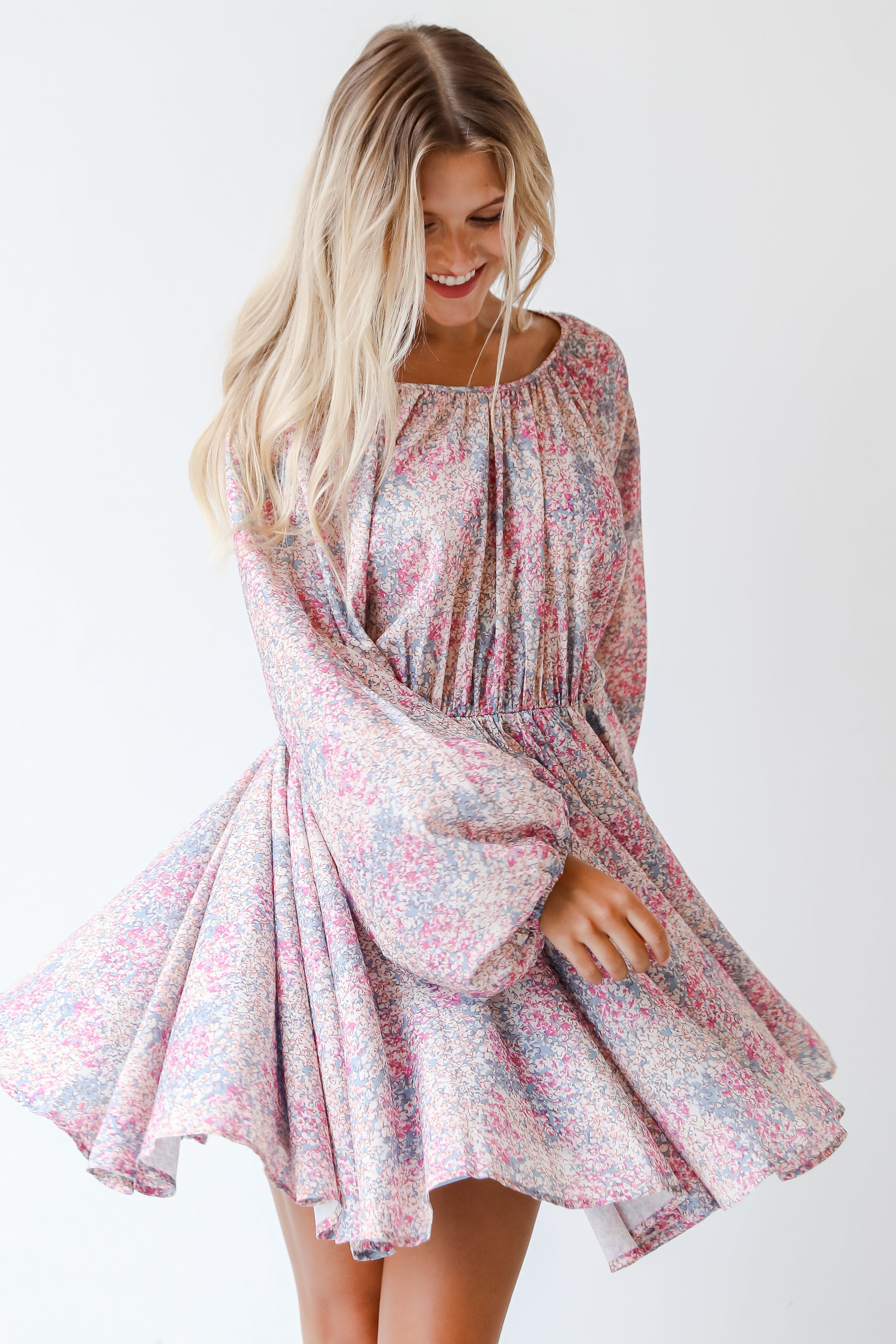 Floral Mini Dress front view