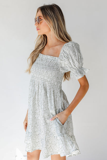 Floral Mini Dress side view