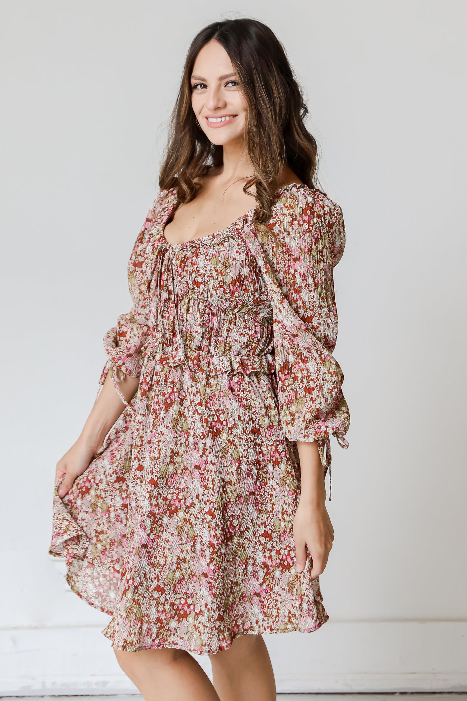 Floral Mini Dress side view