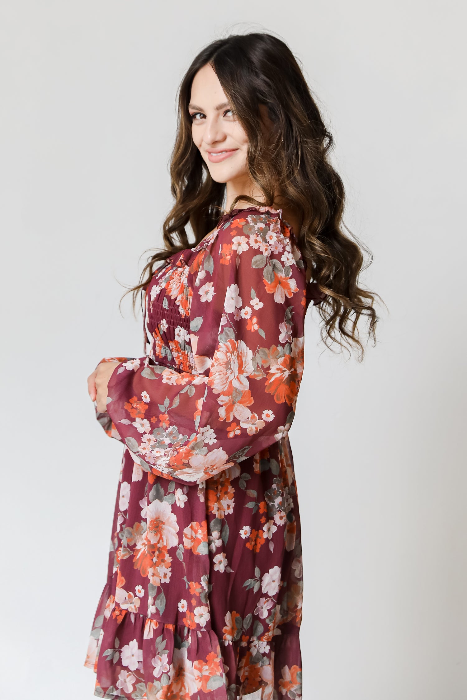 Floral Mini Dress side view