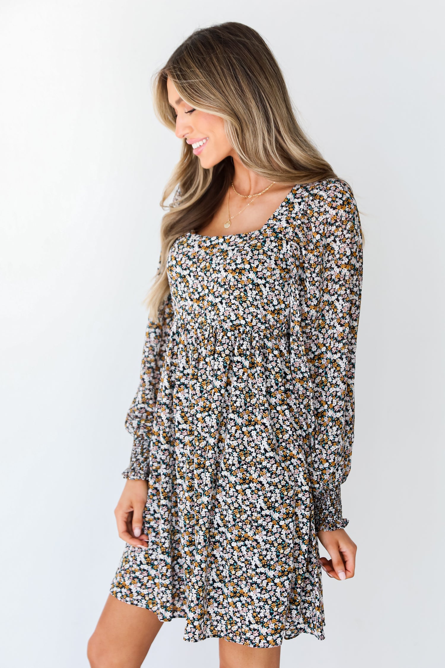 Floral Mini Dress side view