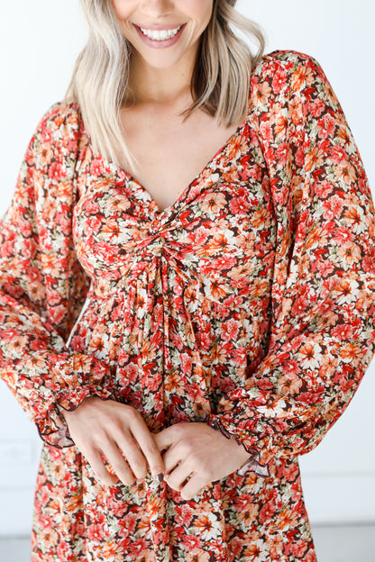 Floral Mini Dress close up