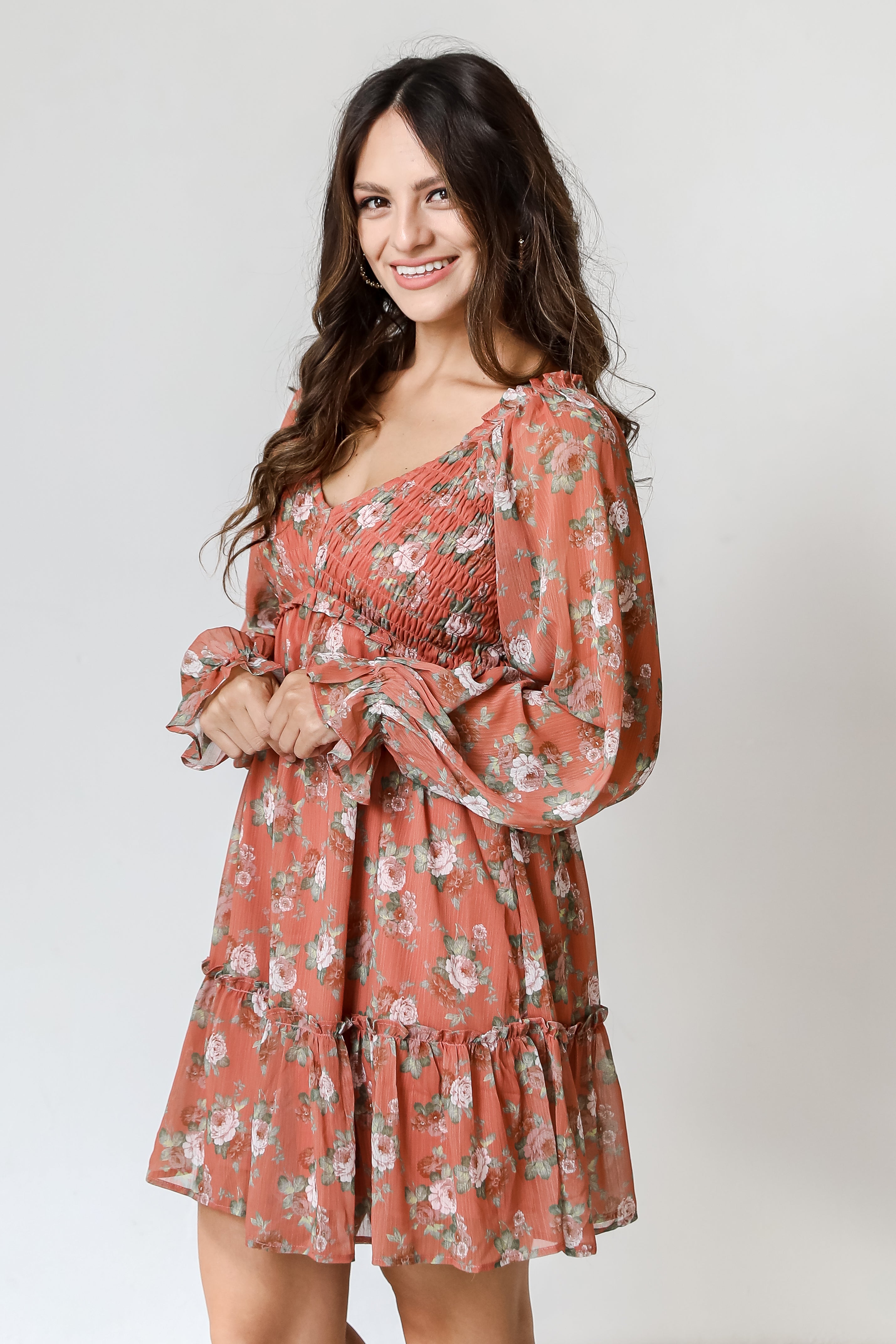 Floral Mini Dress side view