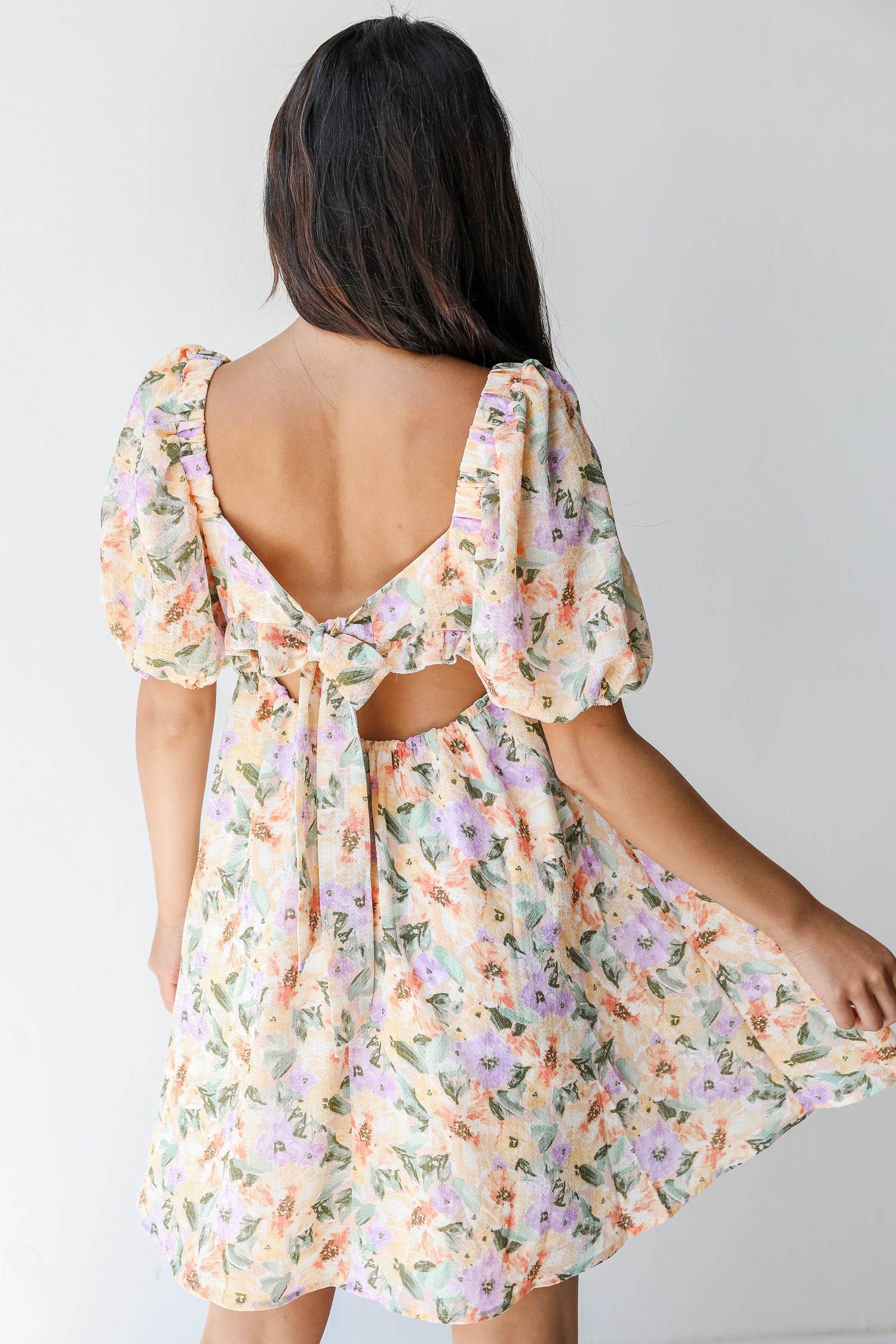 Floral Babydoll Mini Dress from dress up