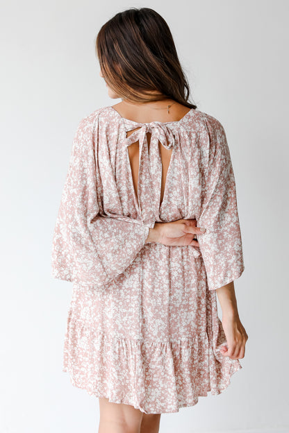 Floral Mini Dress on model