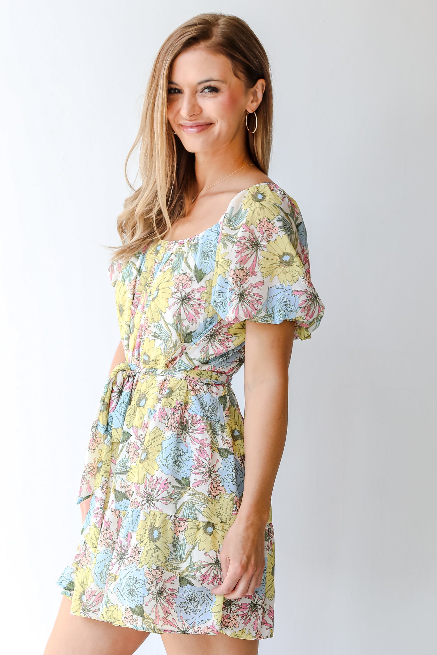 Floral Mini Dress side view