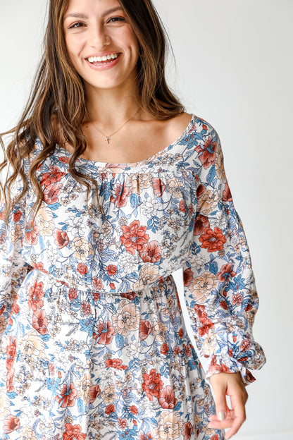 Floral Mini Dress close up
