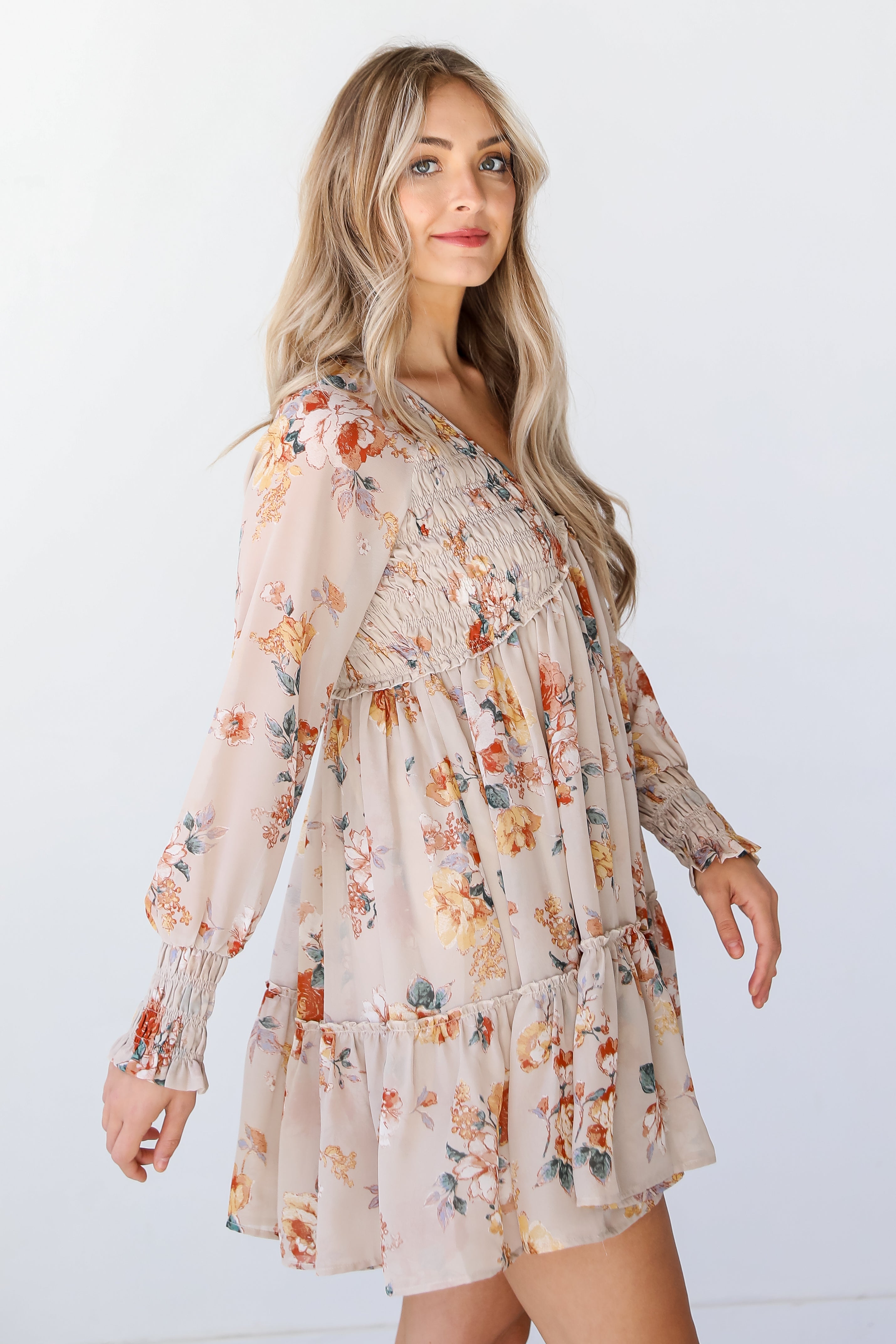 Floral Mini Dress side view