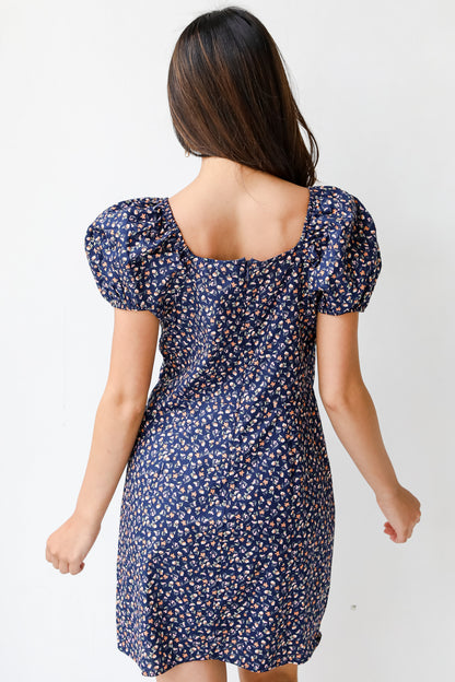 Floral Mini Dress back view