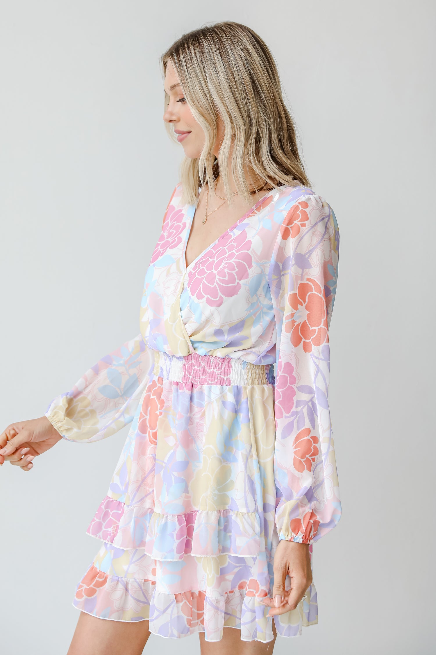 Floral Mini Dress side view