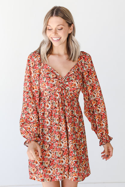 Floral Mini Dress front view