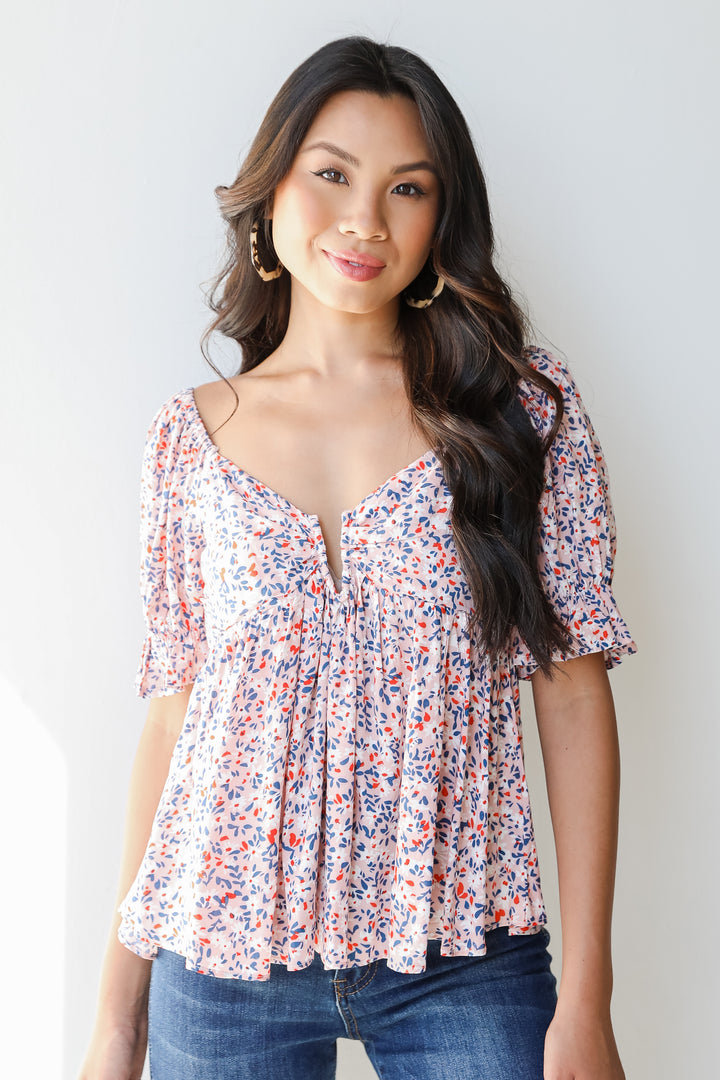 Floral Babydoll Blouse from dress up