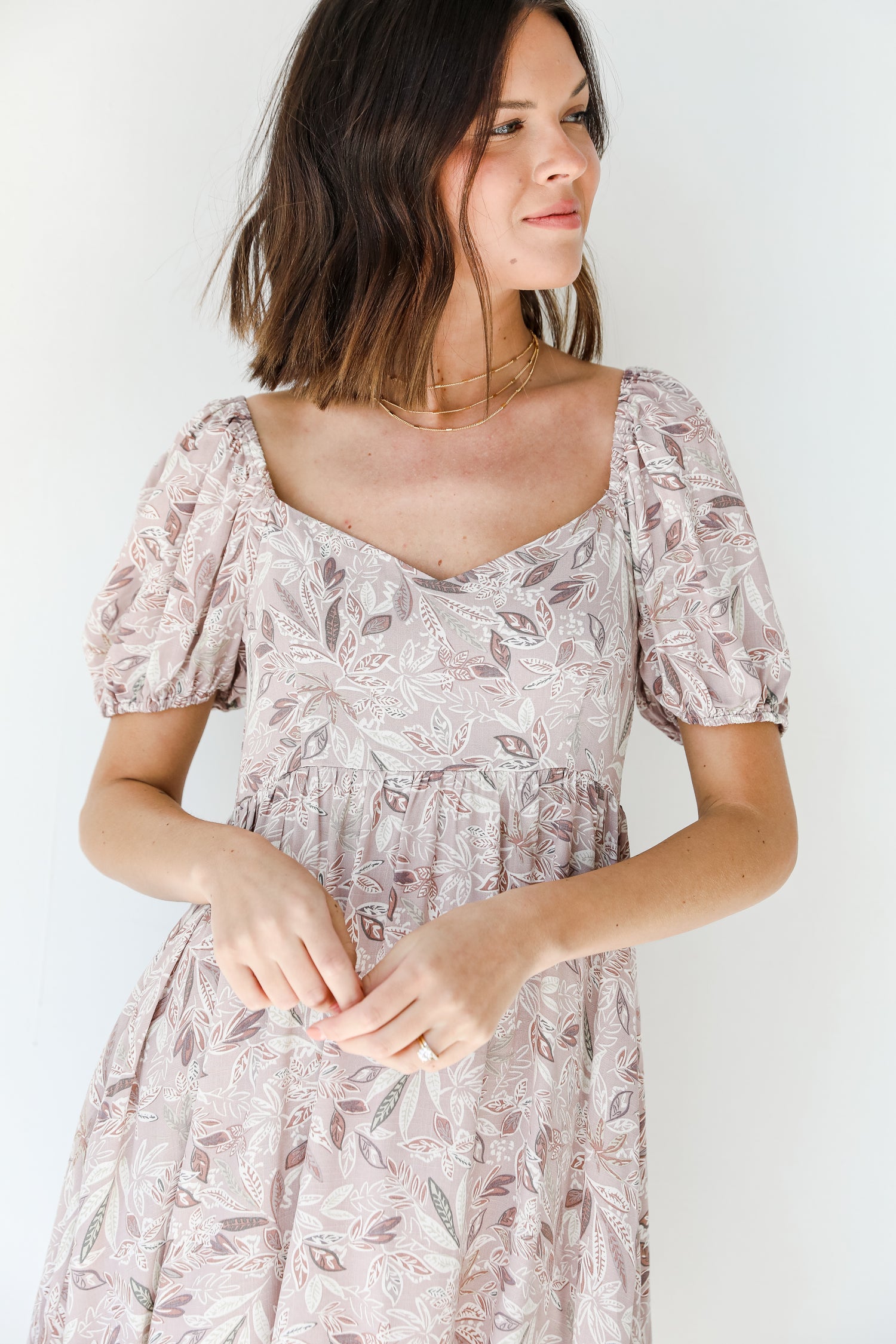 Floral Midi Dress close up