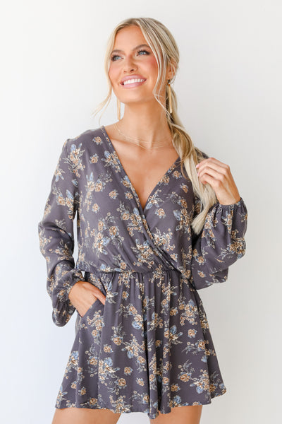 Floral Romper front view