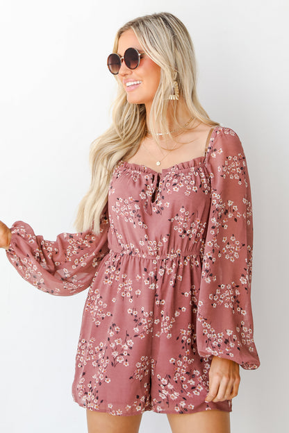 Floral Romper front view