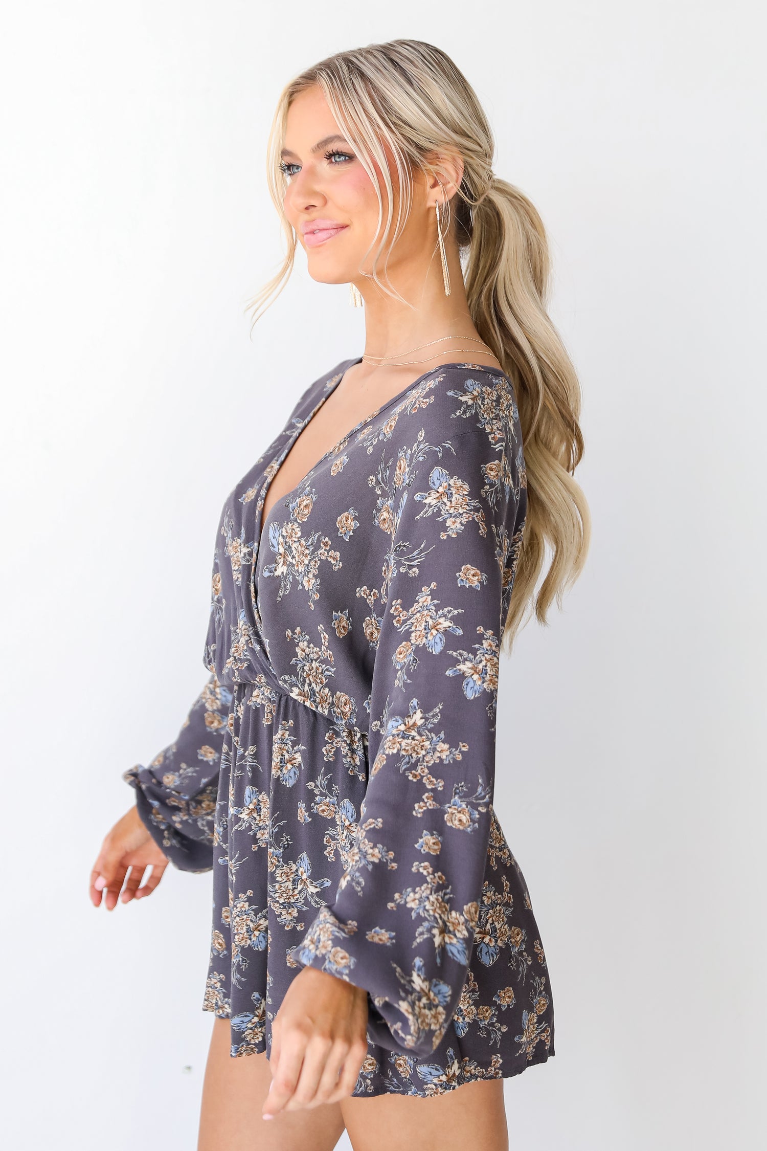 Floral Romper side view