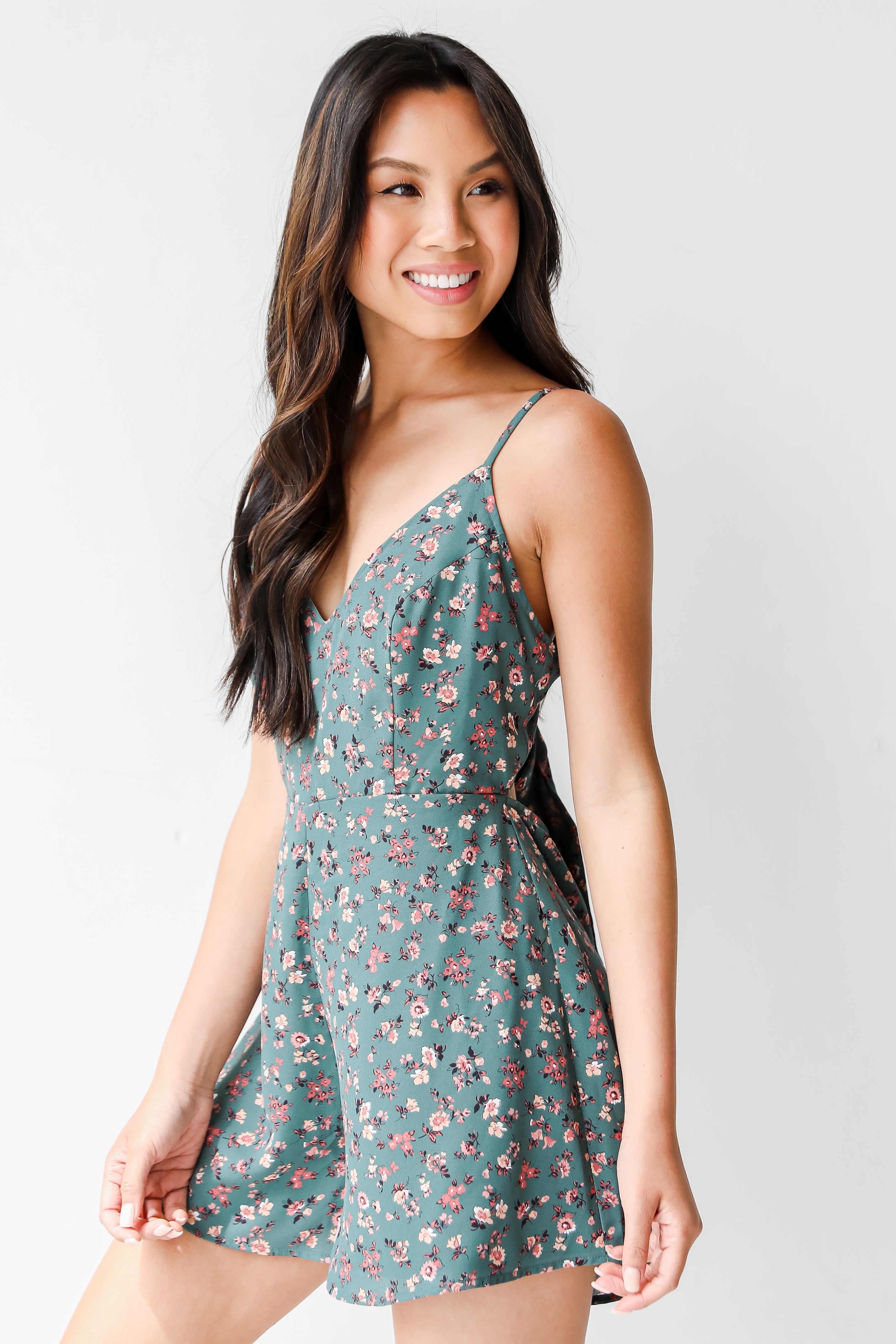 Floral Romper side view