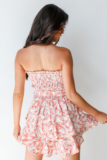 Strapless Romper back view