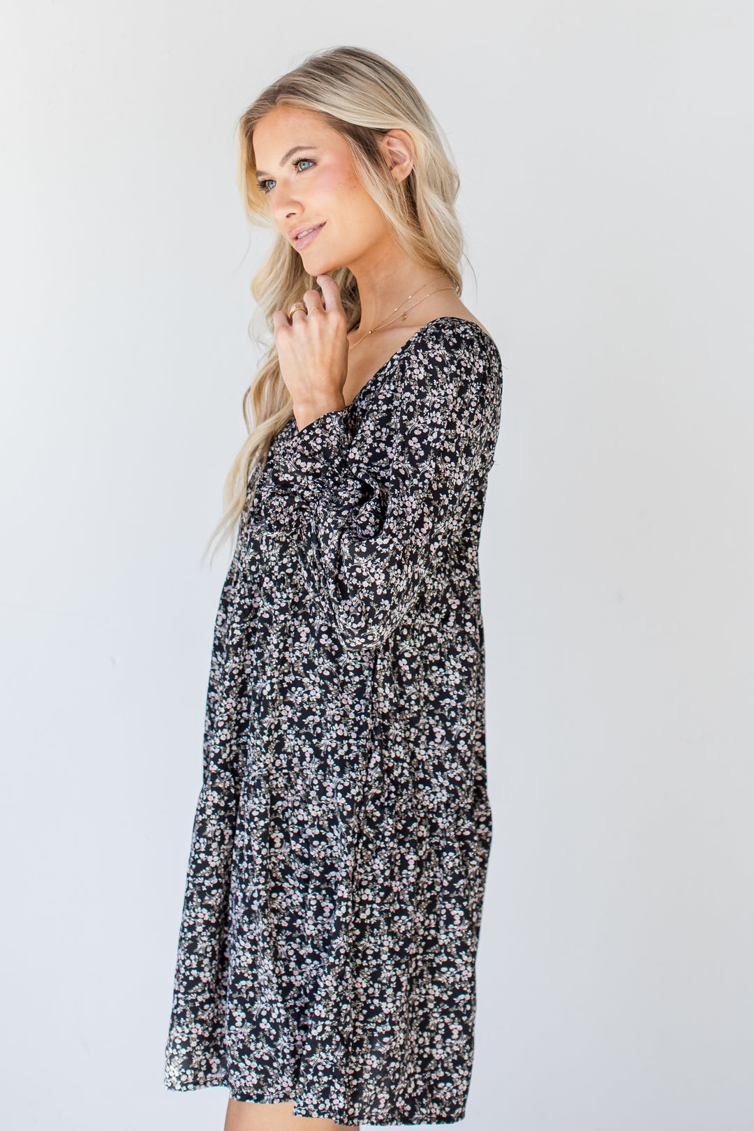 Tiered Floral Dress side view
