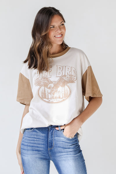 Free Bird Graphic Tee front view